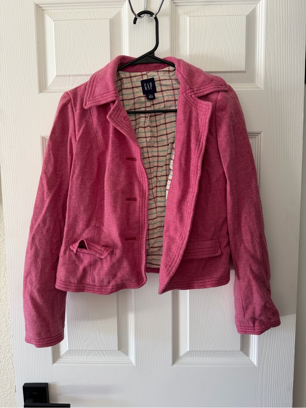 GAP Women's Rose Pink Tailored Blazer Jacket